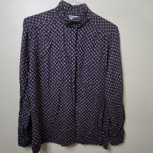 Vintage Pendleton Floral Rayon Long Sleeve Button Up Women's Size 18